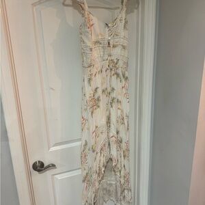 Floral White Maxi Dress